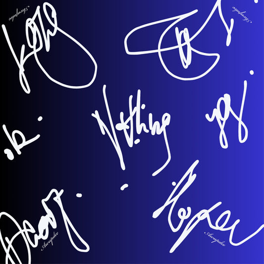 Blue Writing